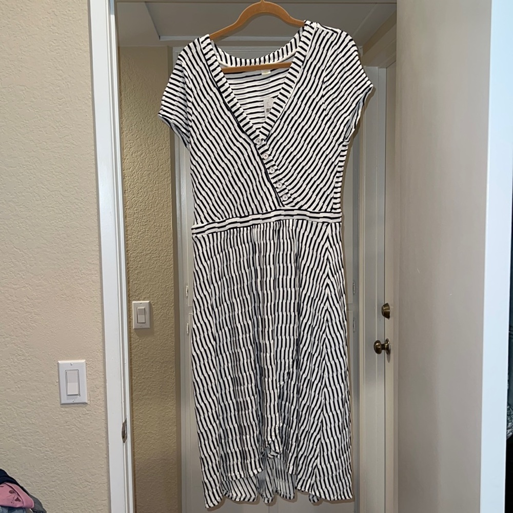 White Striped Shirt from Anthropologie